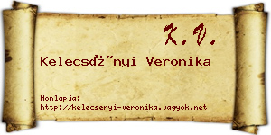 Kelecsényi Veronika névjegykártya