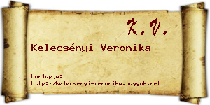 Kelecsényi Veronika névjegykártya