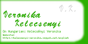 veronika kelecsenyi business card