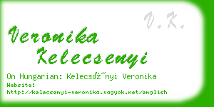 veronika kelecsenyi business card